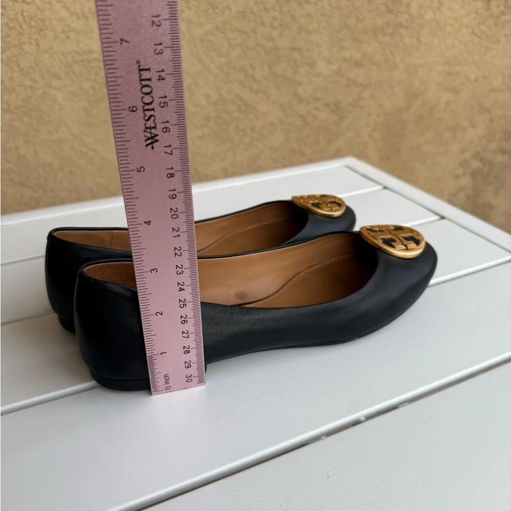 Tory Burch Benton Ballet Flats in Black Nappa Leather - Picture 7 of 16